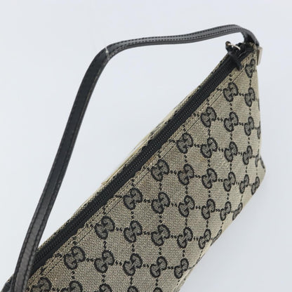 Gucci Vintage Boat Pochette GG Canvas, BLACK, CANVAS, Clutche & pouche