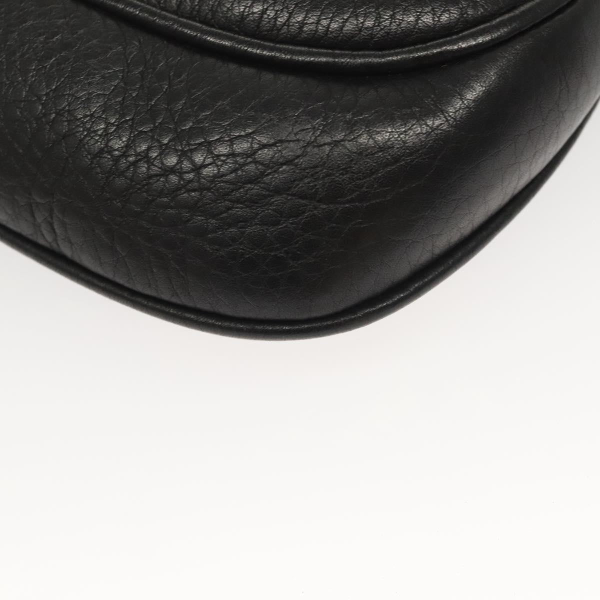 Prada Vintage Chain Flap Shoulder Bag Leather, BLACK, LEATHER, Shoulder bag