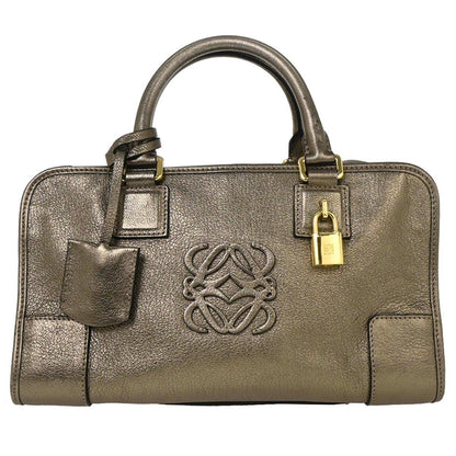 Loewe Amazona Bag Leather, GOLD, LEATHER, Handbag