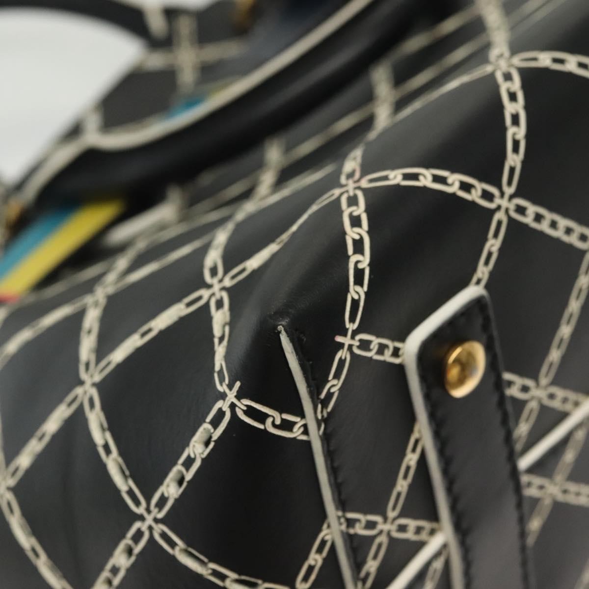 Burberry Belt Tote Perforated Leather, BLACK, LEATHER, Tote bag