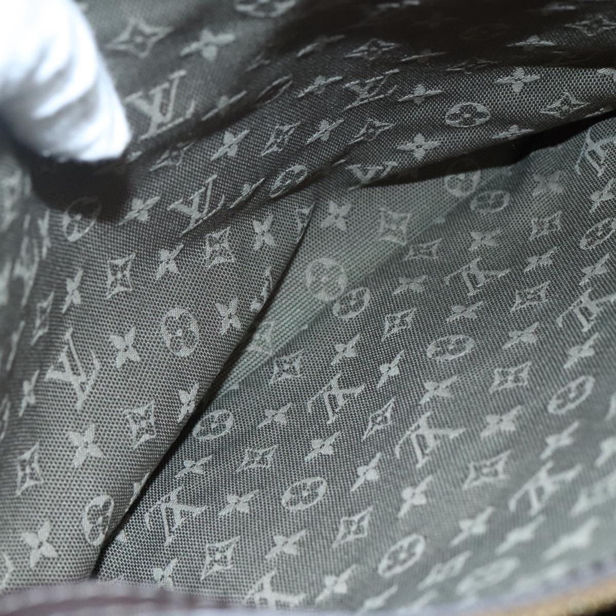 Louis Vuitton Sac Mary Kate Handbag Mini Lin, KHAKI, CANVAS, Handbag