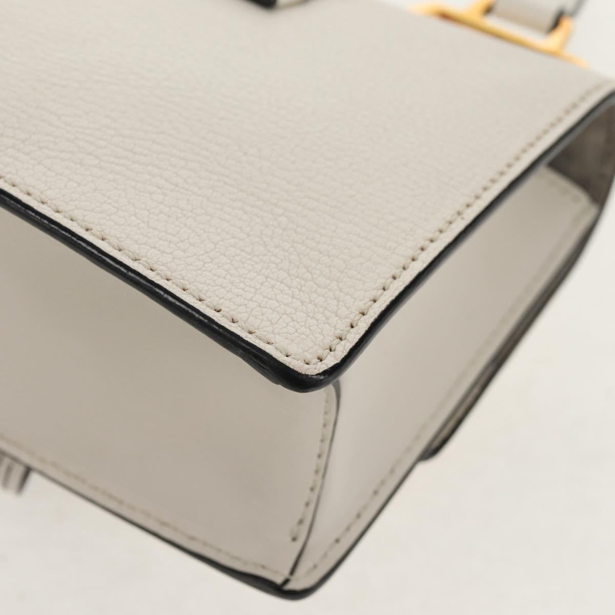 Miu Miu Madras Crystal Buckle Shoulder Bag Leather, WHITE, LEATHER, Shoulder bag