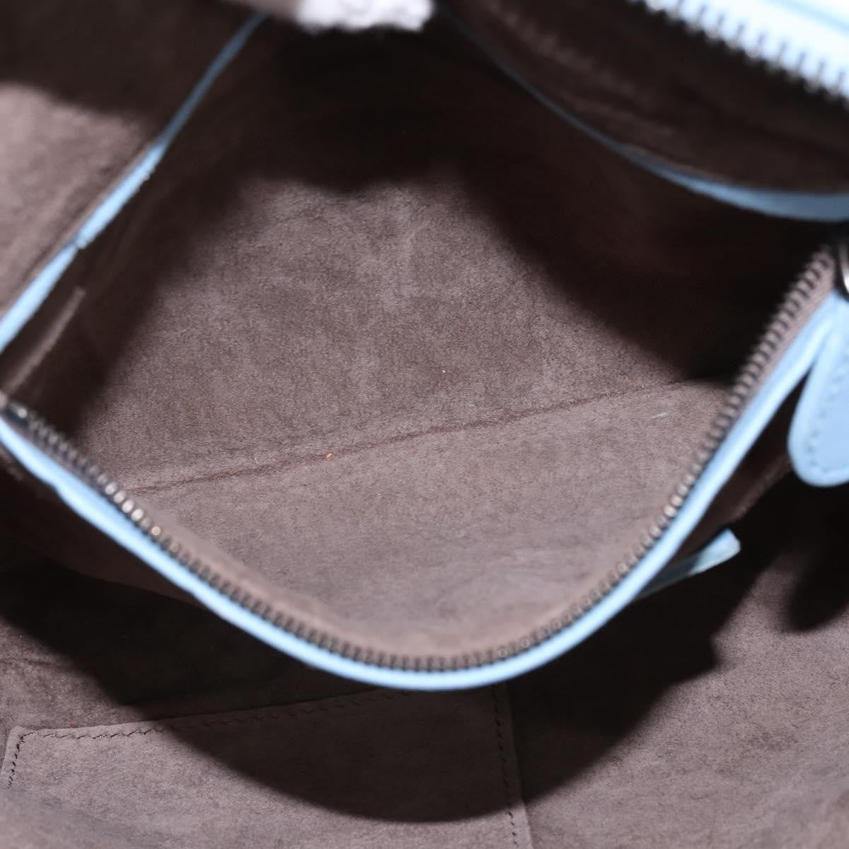 Bottega Veneta Nodini Crossbody Bag Intrecciato Nappa, BLUE, LEATHER, Crossbody bag