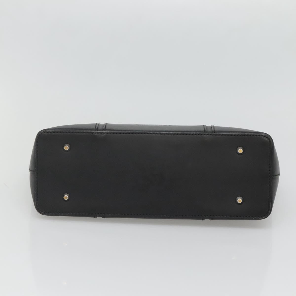 Burberry Vintage Handbag Leather, BLACK, LEATHER, Handbag