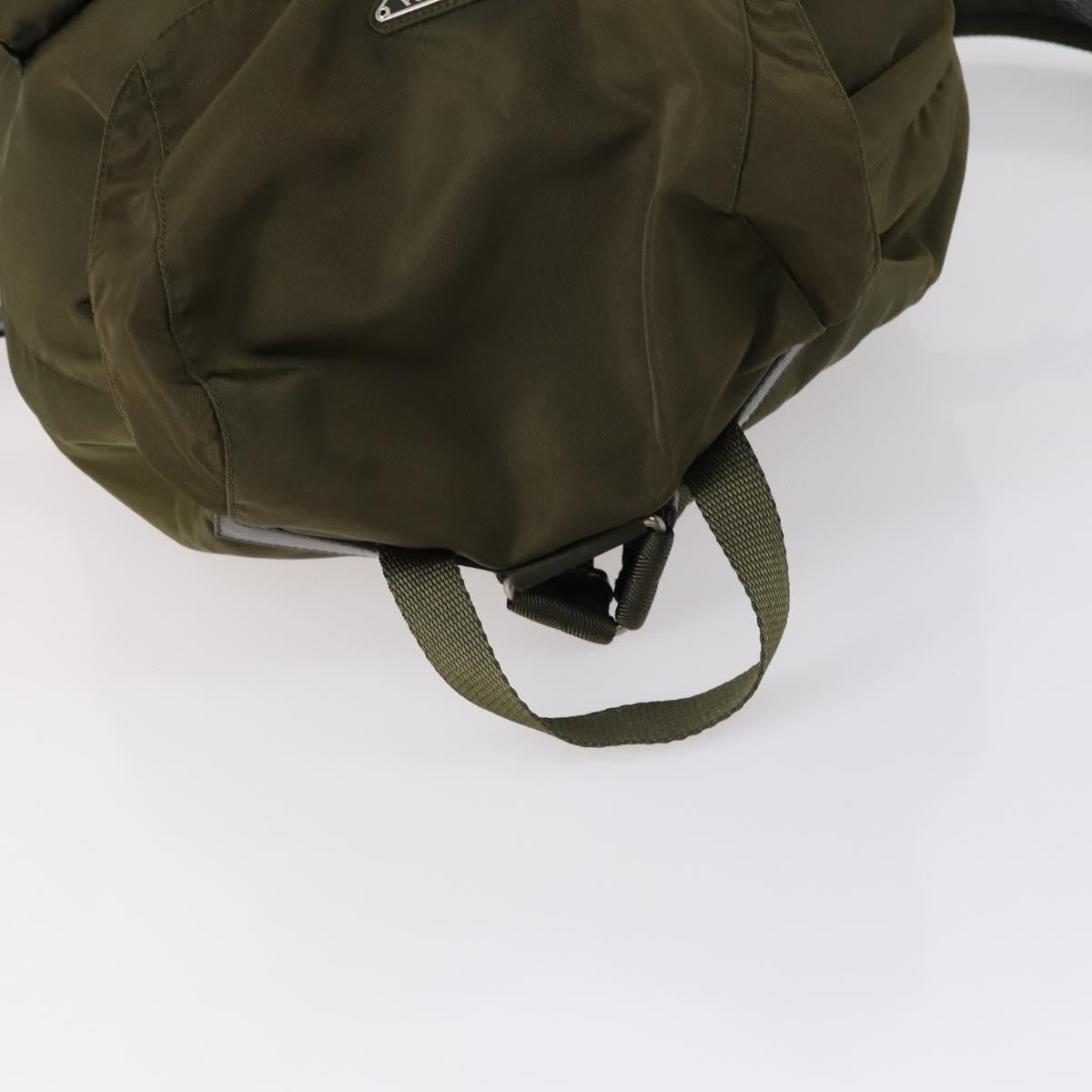 Prada Double Front Pocket Backpack Tessuto, KHAKI, NYLON, Backpack