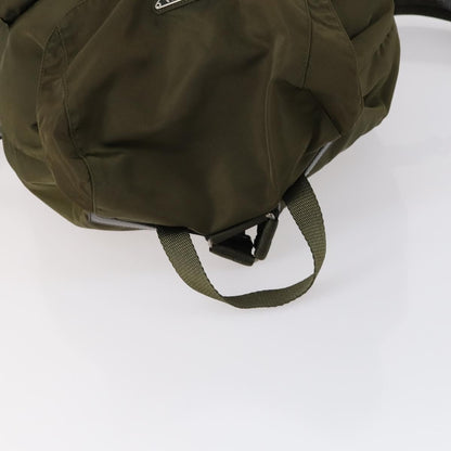 Prada Double Front Pocket Backpack Tessuto, KHAKI, NYLON, Backpack