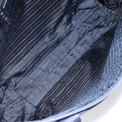 Prada Zip Around Tote Tessuto, NAVY, NYLON, Handbag