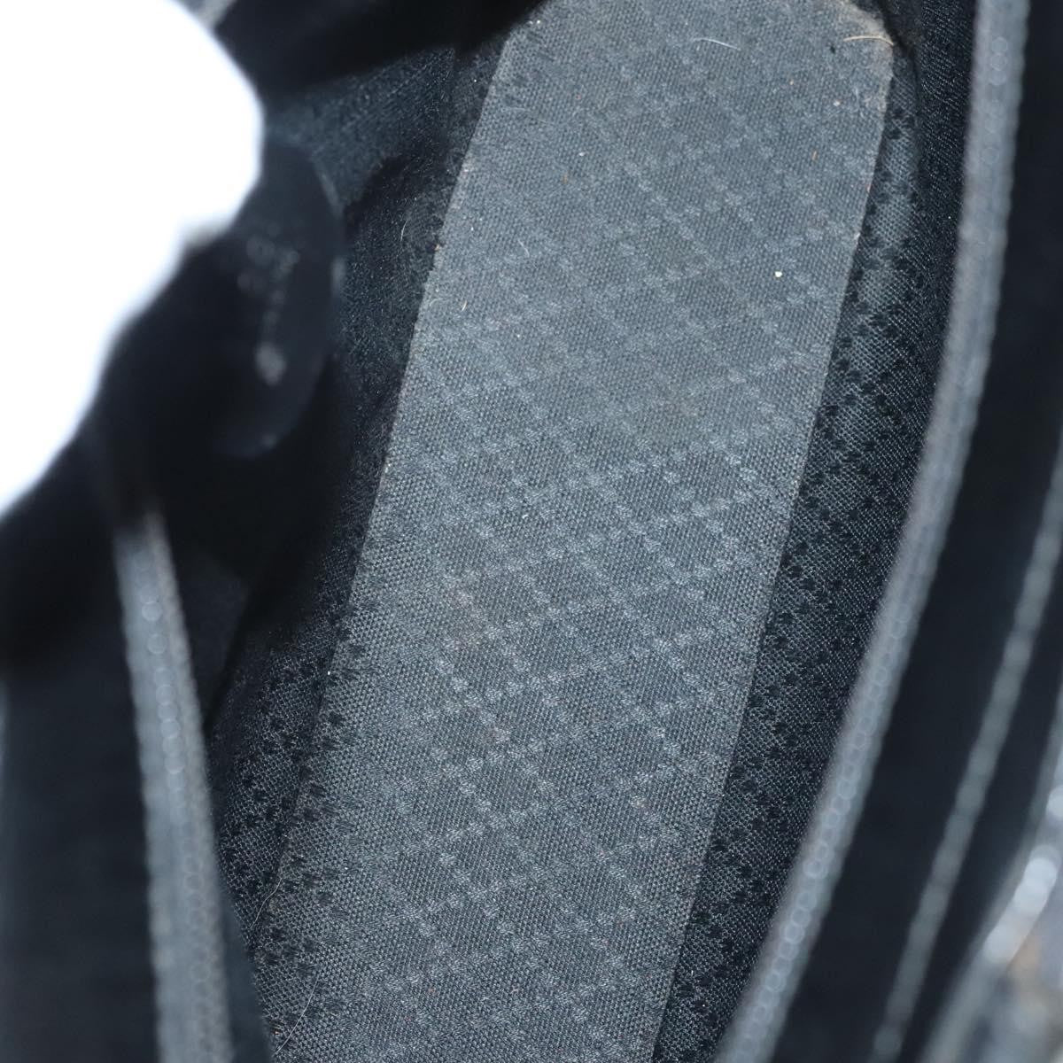 Gucci Vintage Bamboo Handle Tote Nylon, BLACK, NYLON, Tote bag