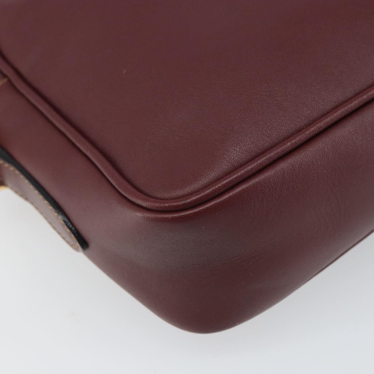 cartier Must de Cartier Shoulder Bag Leather, BURGUNDY, LEATHER, Shoulder bag