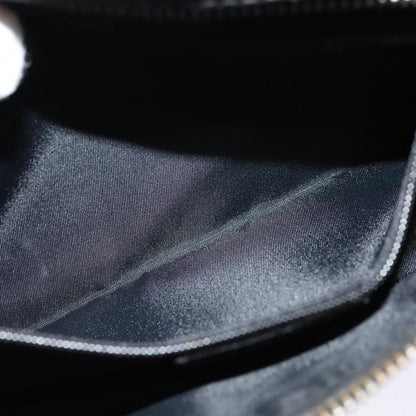 Christian Dior Vintage Street Chic Shoulder Handbag Diorissimo Canvas with Leather, BLACK, CANVAS, Shoulder bag