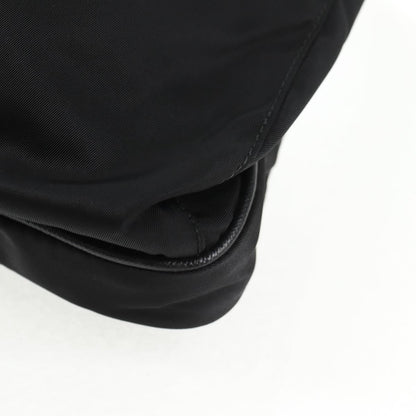 Prada Zip Messenger Quilted Tessuto, BLACK, NYLON, Shoulder bag