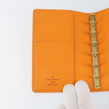 Louis Vuitton Agenda Cover Epi Leather, ORANGE, LEATHER, Wallets