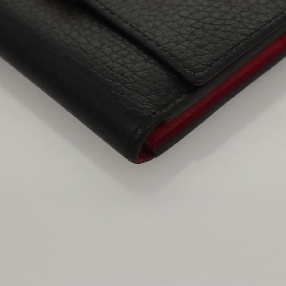 Louis Vuitton Capucines Compact wallet Leather, BLACK, LEATHER, Wallets