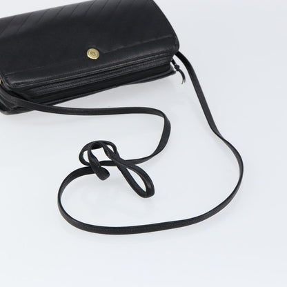 Christian Dior Vintage Shoulder Bag Leather, BLACK, LEATHER, Shoulder bag
