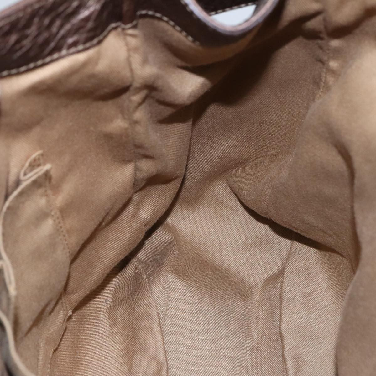 Salvatore Ferragamo Gancini handbag Leather, BROWN, LEATHER, Handbag