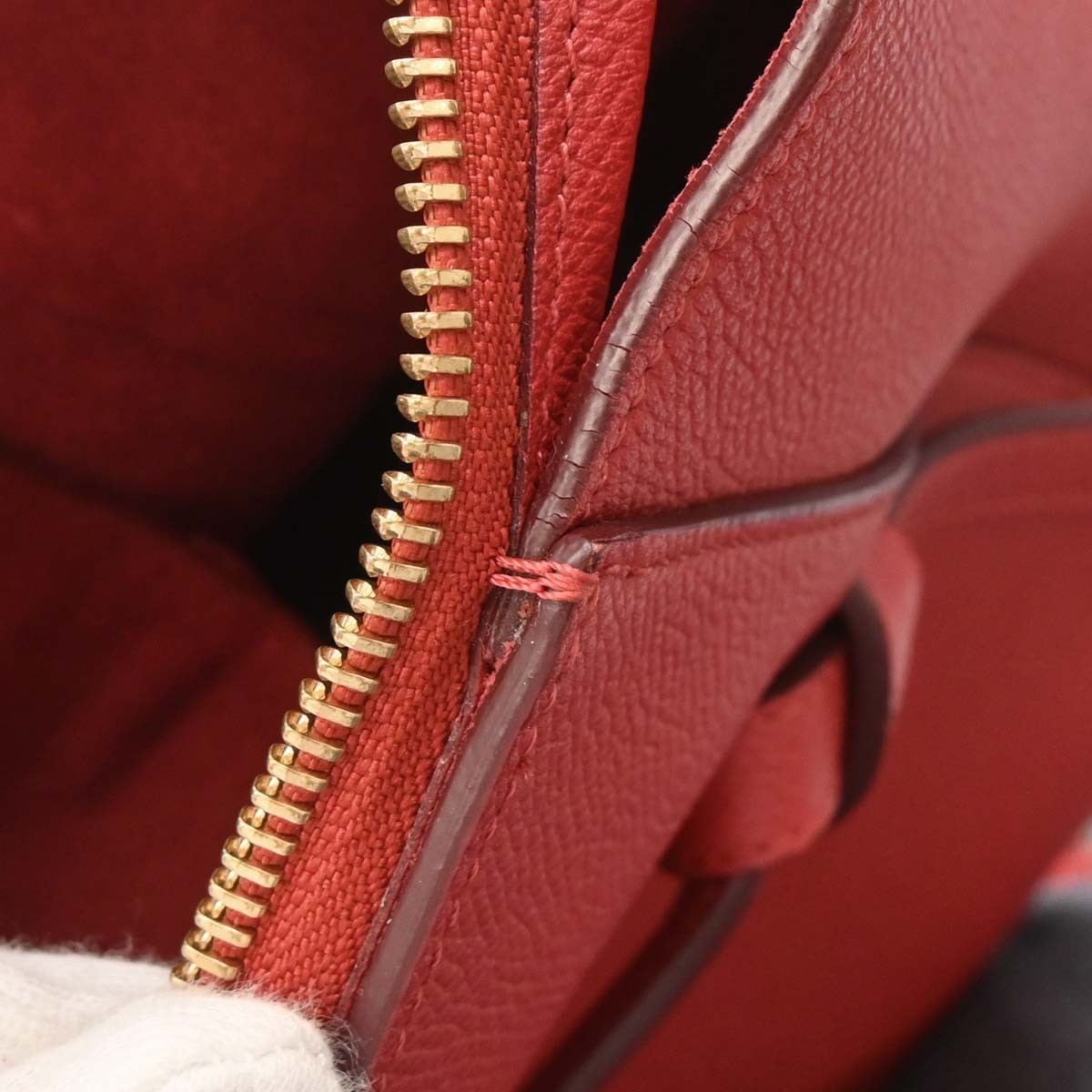 Celine Belt Bag Calfskin, RED, LEATHER, Handbag