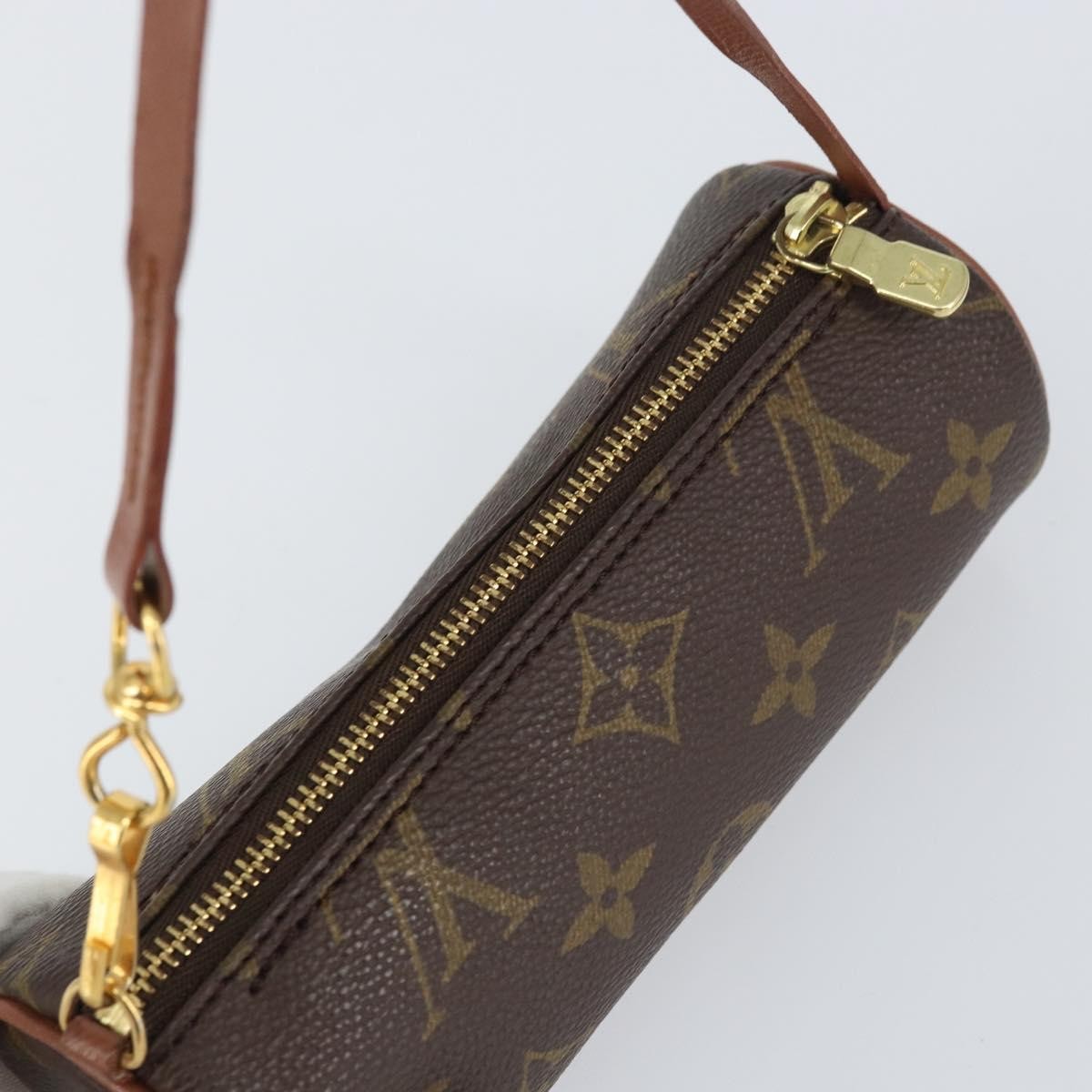 Louis Vuitton Papillon Pochette Monogram Canvas, BROWN, CANVAS, Clutche & pouche