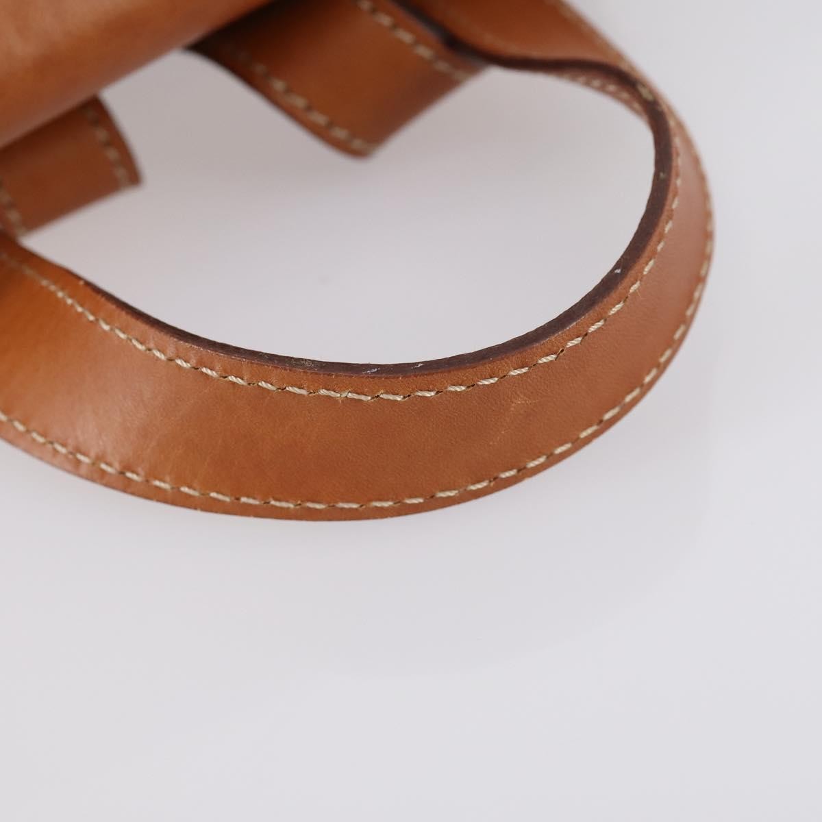 Celine Vintage Macadam Backpack Canvas and Leather, BROWN, CANVAS, Backpack