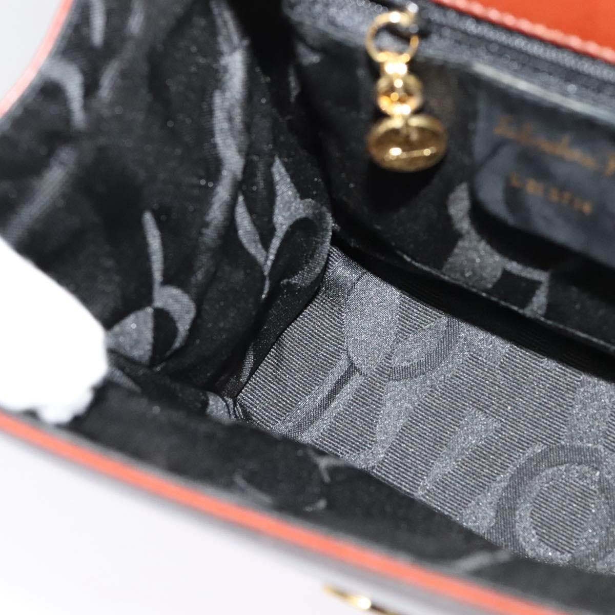 Salvatore Ferragamo Flap Shoulder Bag Leather, BROWN, LEATHER, Shoulder bag