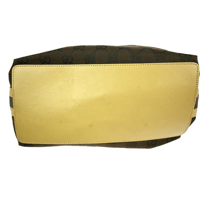 Gucci Vintage Bucket Shopping Tote GG Canvas, BROWN, CANVAS, Tote bag