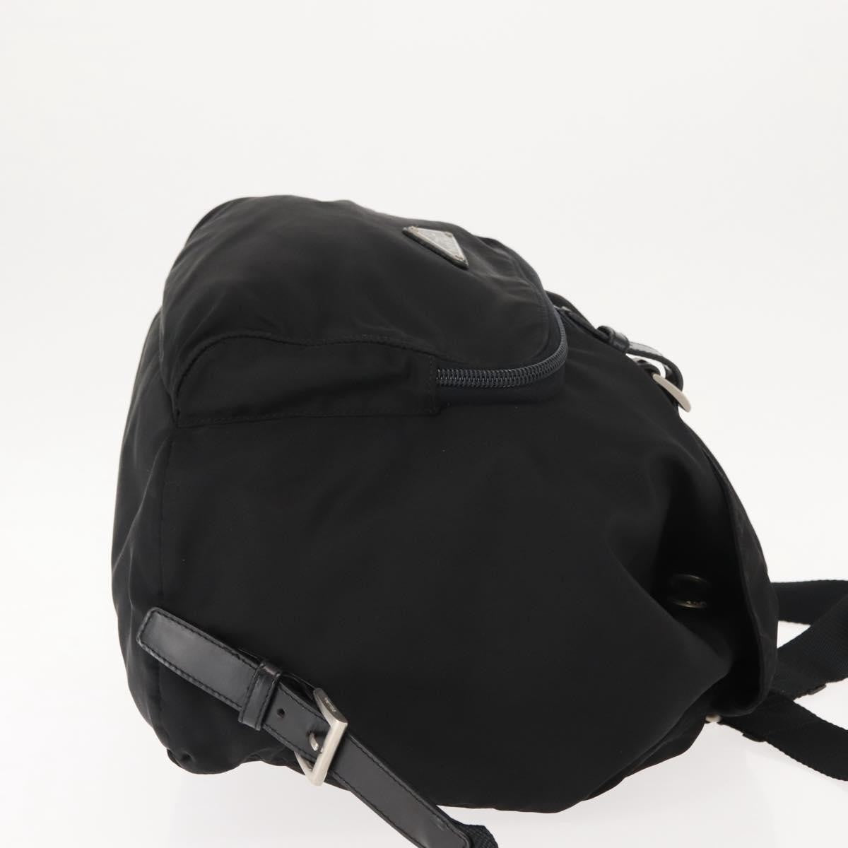 Prada Front Pocket Backpack Tessuto, BLACK, NYLON, Backpack