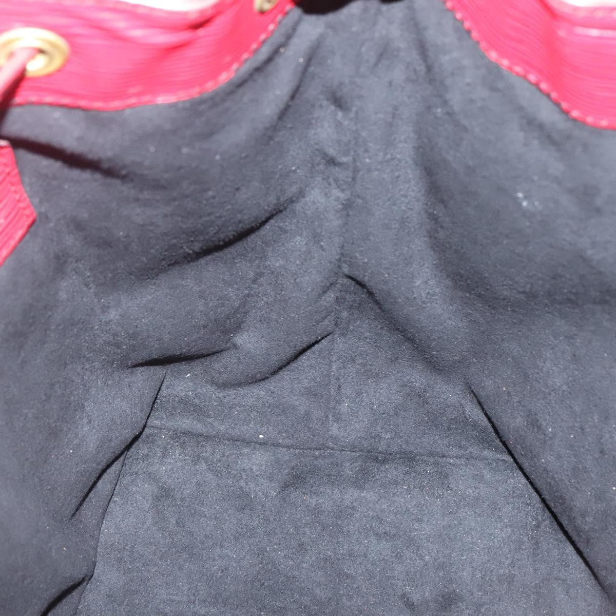 Louis Vuitton Bicolor Petit Noe Handbag Epi Leather, RED, LEATHER, Shoulder bag