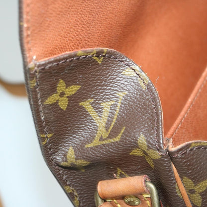 Louis Vuitton Cartouchiere Handbag Monogram Canvas, BROWN, CANVAS, Shoulder bag