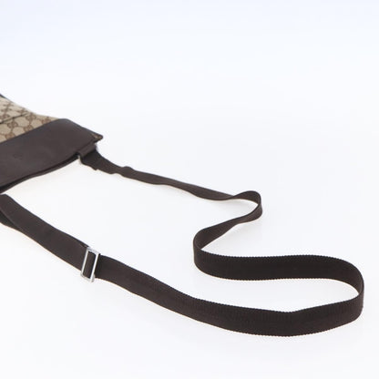 Gucci Front Pocket Messenger Canvas, BEIGE, CANVAS, Shoulder bag