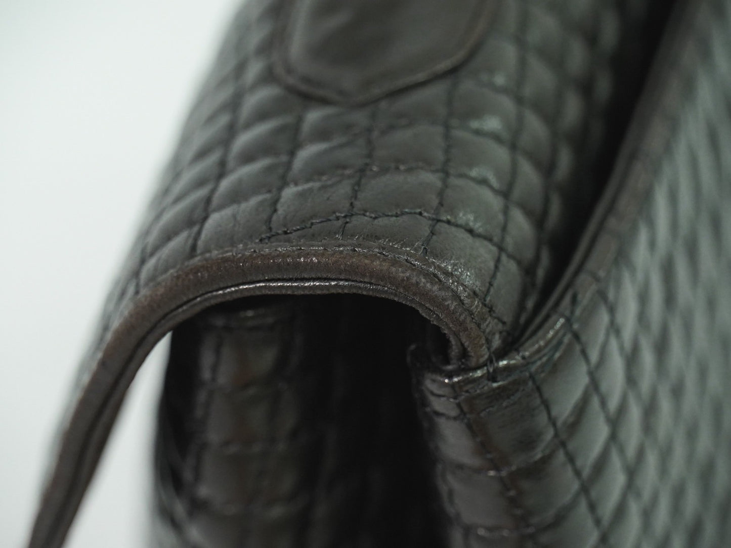 Bally Vintage Handbag Leather, BLACK, LEATHER, Handbag