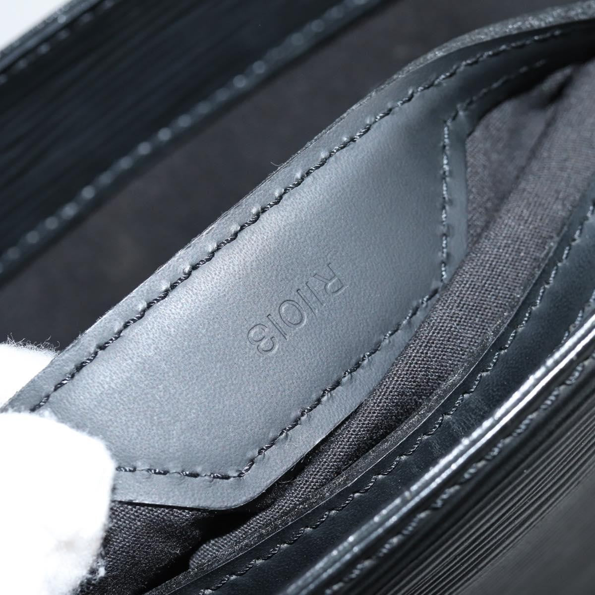 Louis Vuitton Sac Plat Bag Epi Leather, BLACK, LEATHER, Handbag