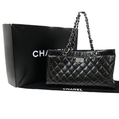 Chanel Reissue 2.55 Tote Quilted Patent, BLACK, PATENT_LEATHER, Tote bag
