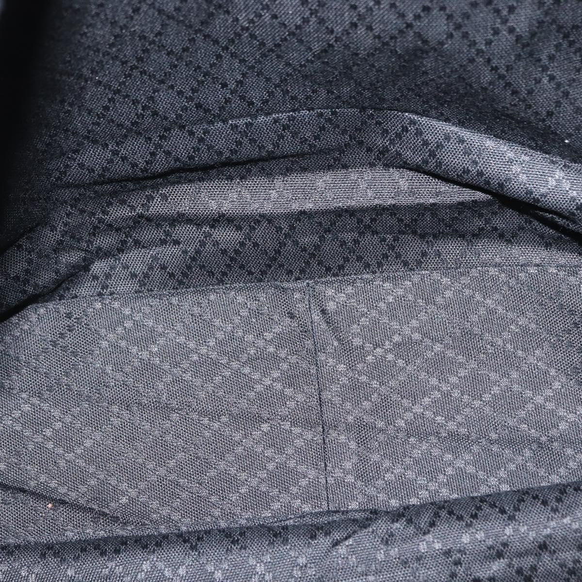 Gucci Vintage Bamboo Shoulder Bag Nylon, BLACK, CANVAS, Shoulder bag