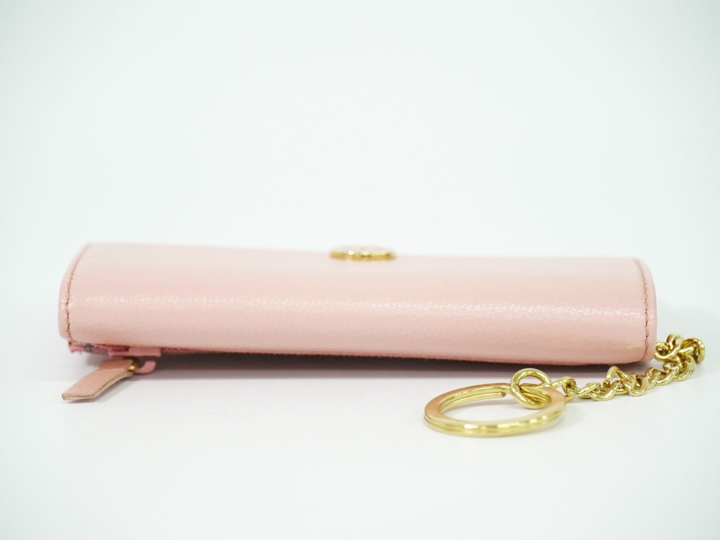 Chanel Coco bouton wallet Leather, PINK, LEATHER, Wallets