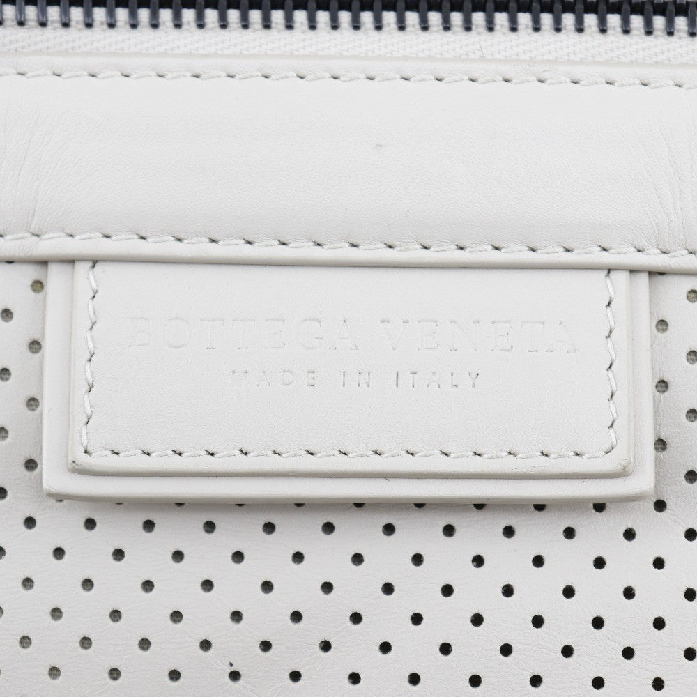 Bottega Veneta Drawstring Backpack Perforated Leather, BEIGE, CALFSKIN, Backpack