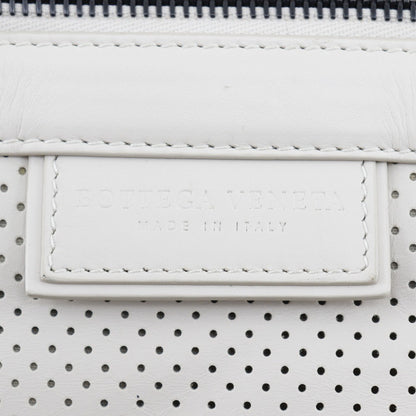 Bottega Veneta Drawstring Backpack Perforated Leather, BEIGE, CALFSKIN, Backpack