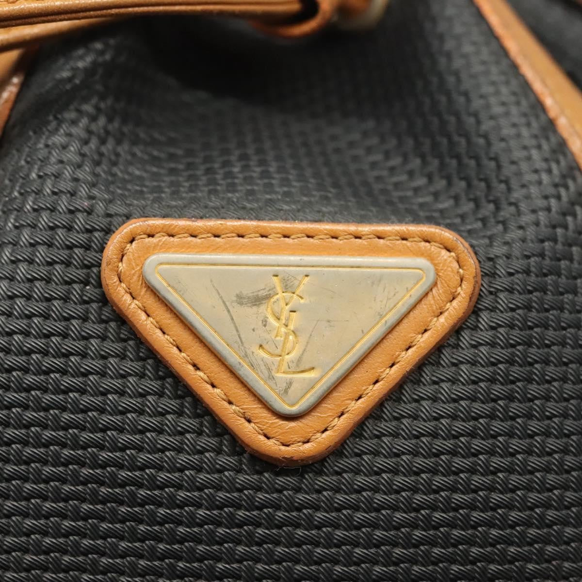 Saint Laurent Vintage Shoulder Bag PVC Leather, BLACK, PVC, Shoulder bag