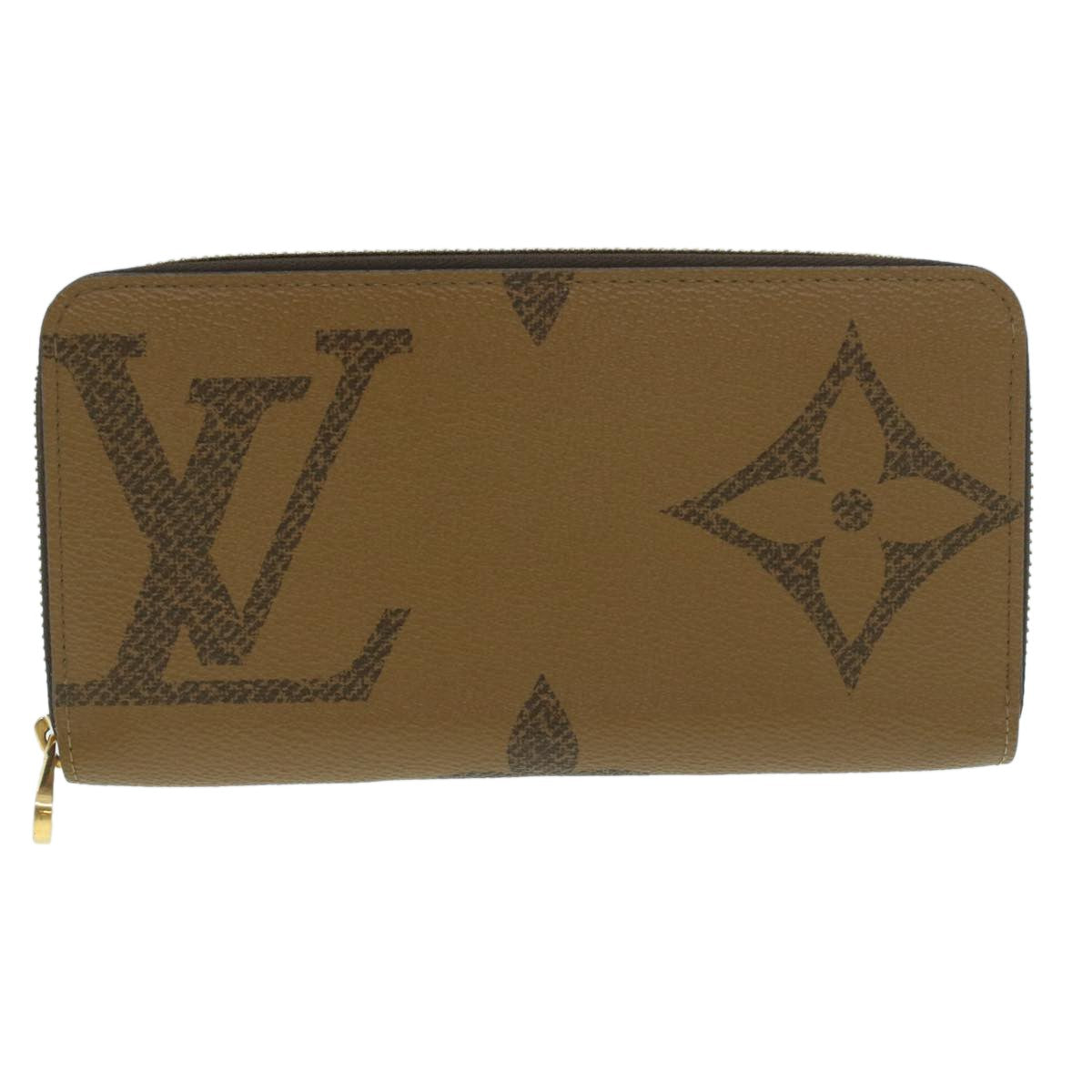 Louis Vuitton Zippy Wallet NM Monogram Giant Reverse, Brown, Canvas, Wallet