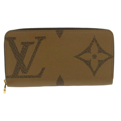 Louis Vuitton Zippy Wallet NM Monogram Giant Reverse, Brown, Canvas, Wallet