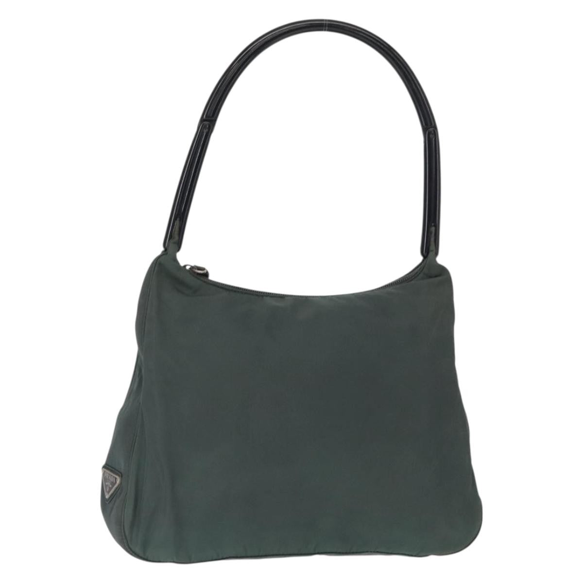 Prada Vintage Shoulder Bag Tessuto, GREEN, NYLON, Shoulder bag