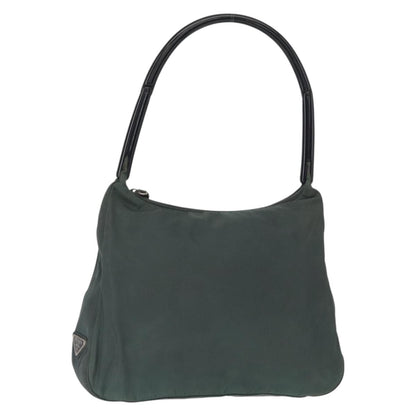 Prada Vintage Shoulder Bag Tessuto, GREEN, NYLON, Shoulder bag