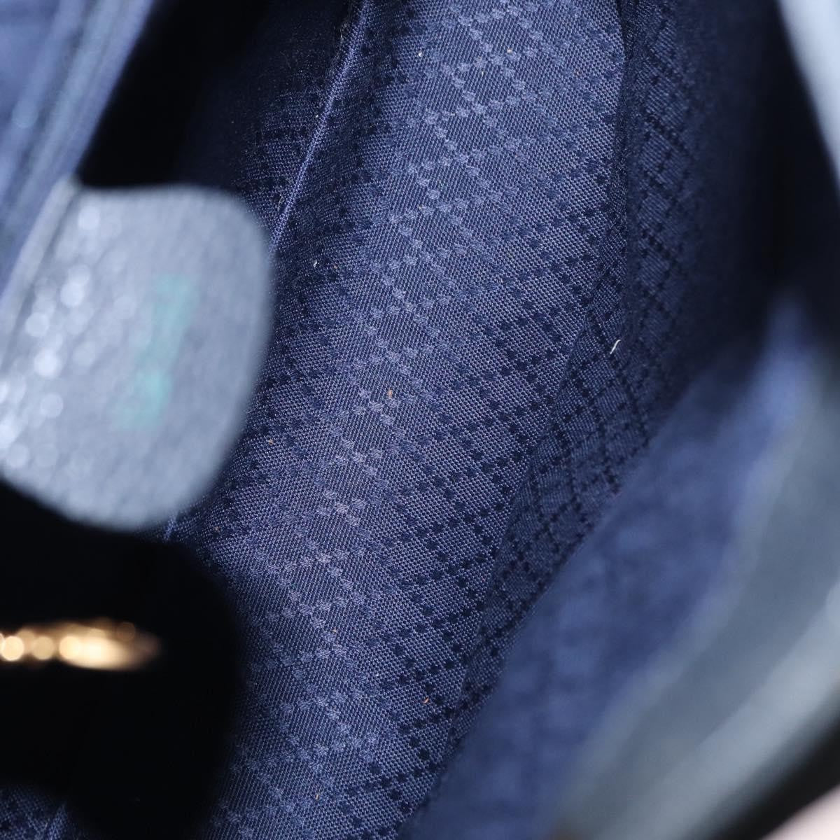 Gucci Vintage Bamboo Backpack Suede, NAVY, SUEDE, Backpack