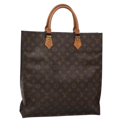 Louis Vuitton Sac Plat Bag Monogram Canvas, BROWN, CANVAS, Handbag
