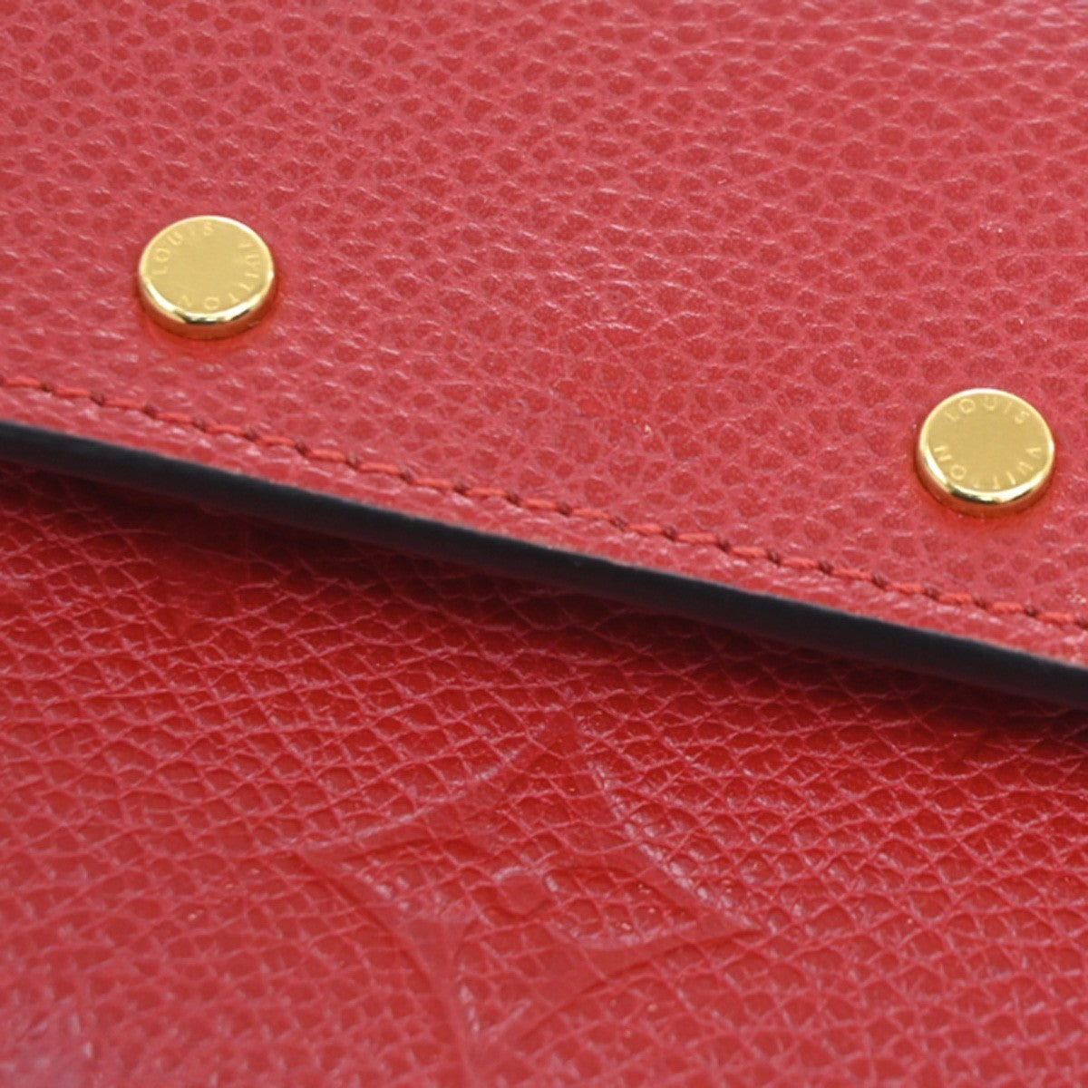 Louis Vuitton Pont Neuf Wallet Monogram Empreinte Leather, RED, LEATHER, Wallets