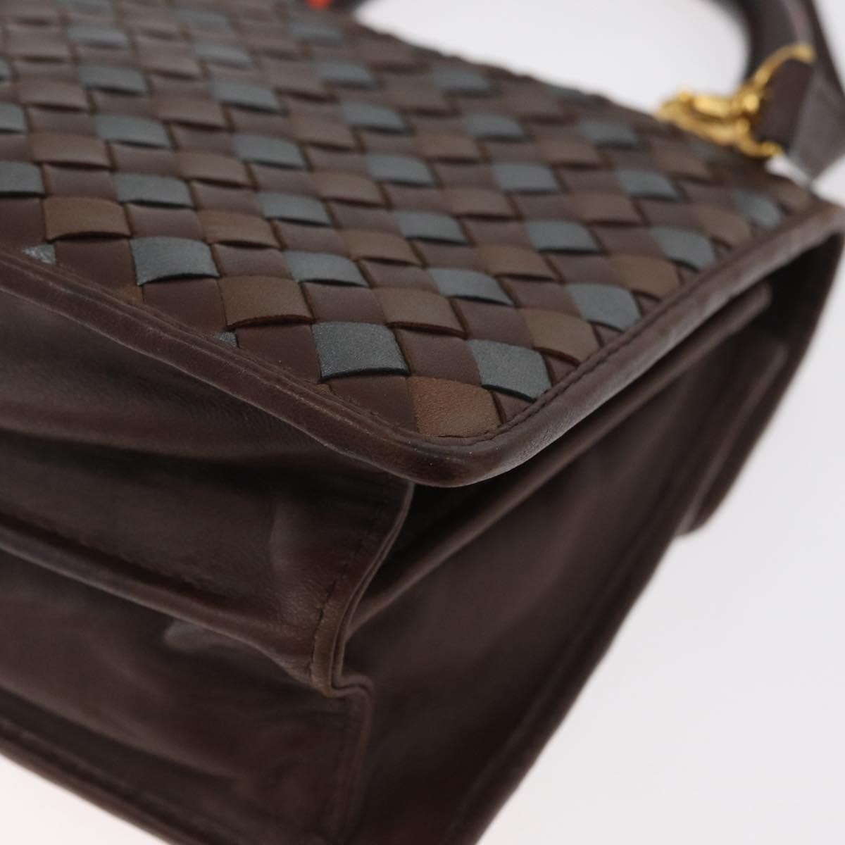 Bottega Veneta Intrecciato Handbag Leather, Brown, Leather, Handbag