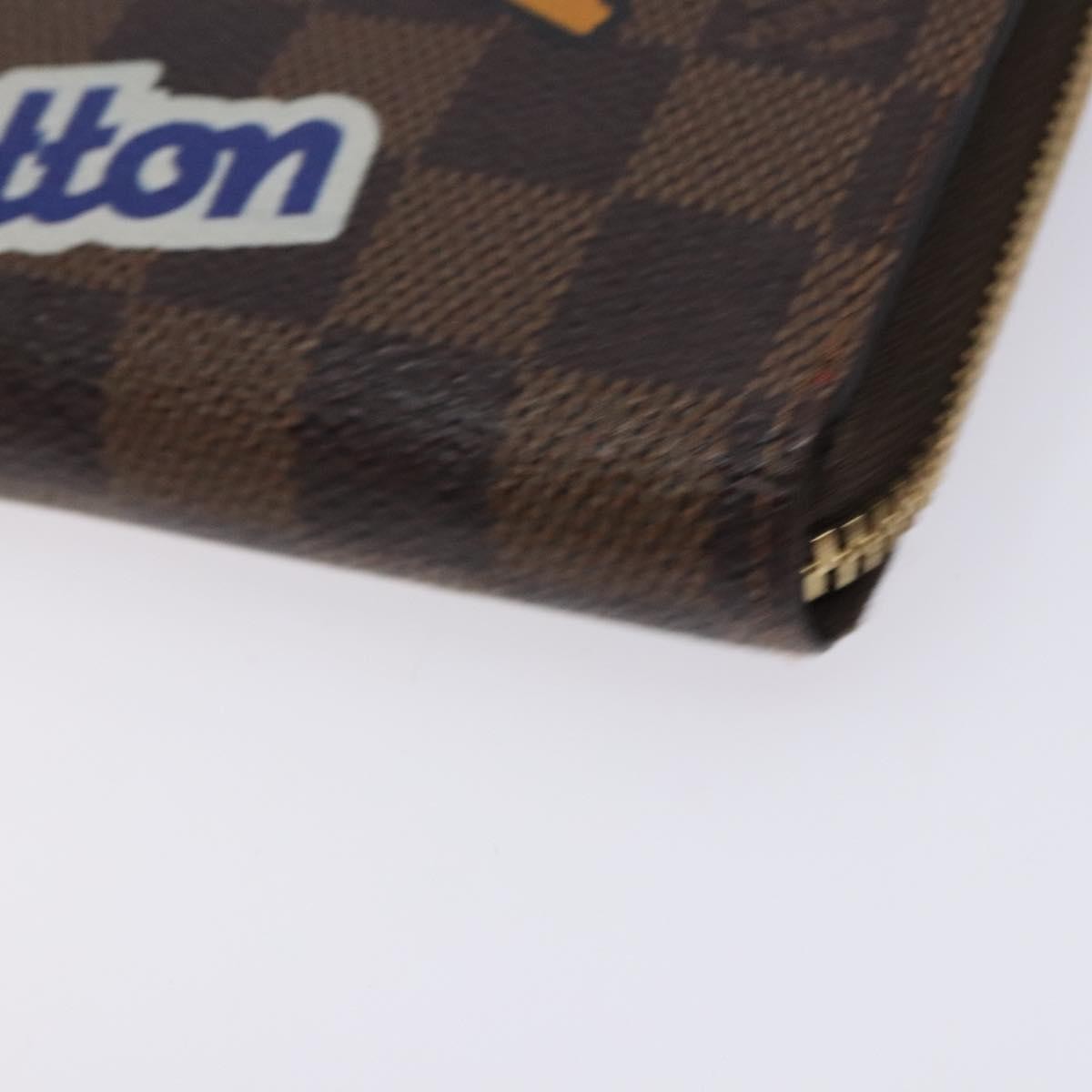 Louis Vuitton Clemence Wallet Limited Edition Patches Damier, BROWN, CANVAS, Wallets