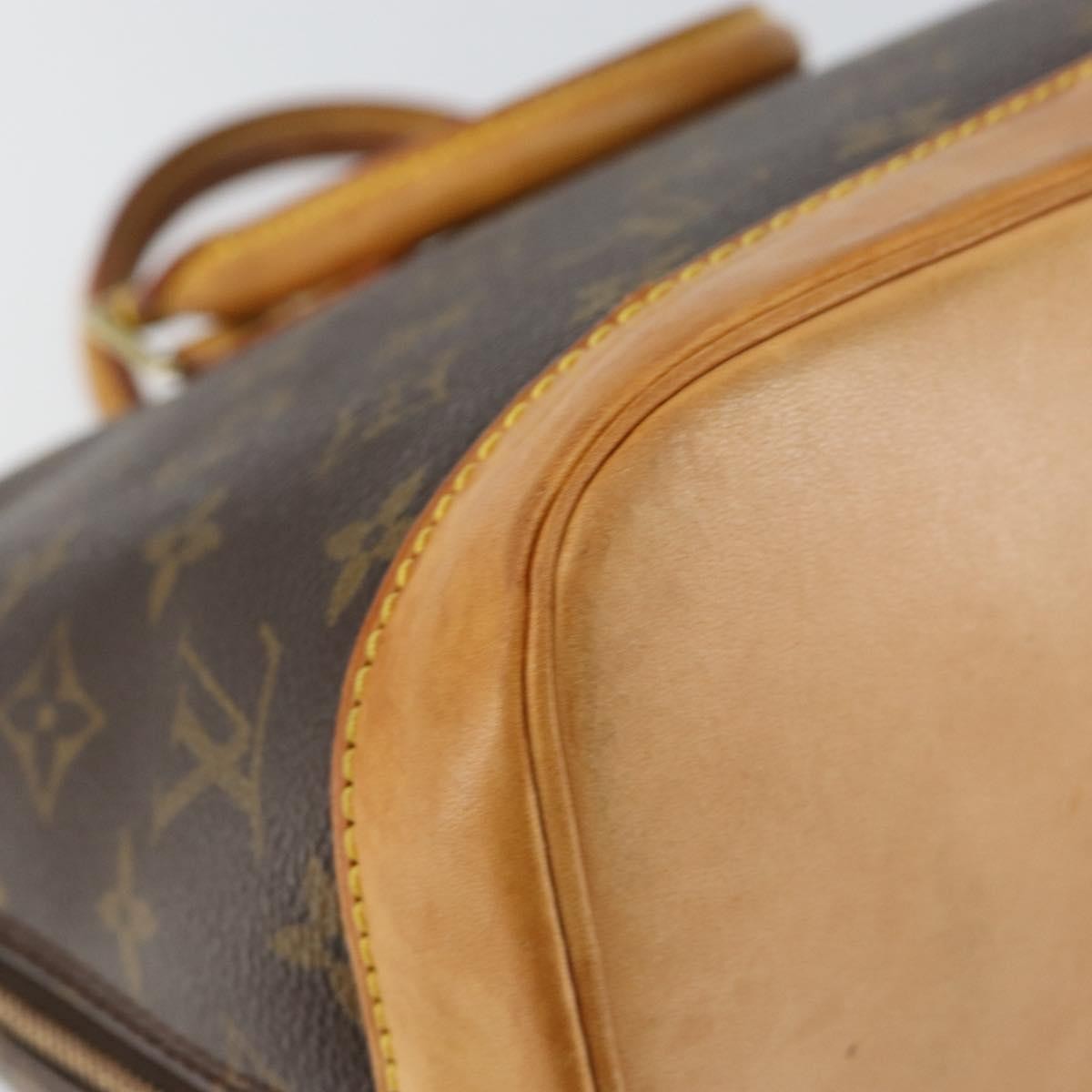 Louis Vuitton Alma Handbag Monogram Canvas, BROWN, CANVAS, Handbag