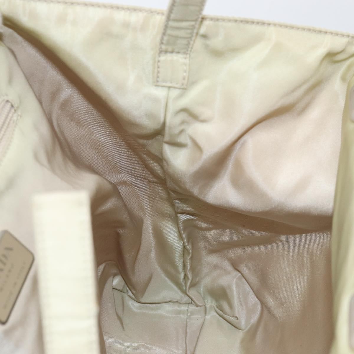 Prada Resin Handle Tote Tessuto, BEIGE, NYLON, Tote bag