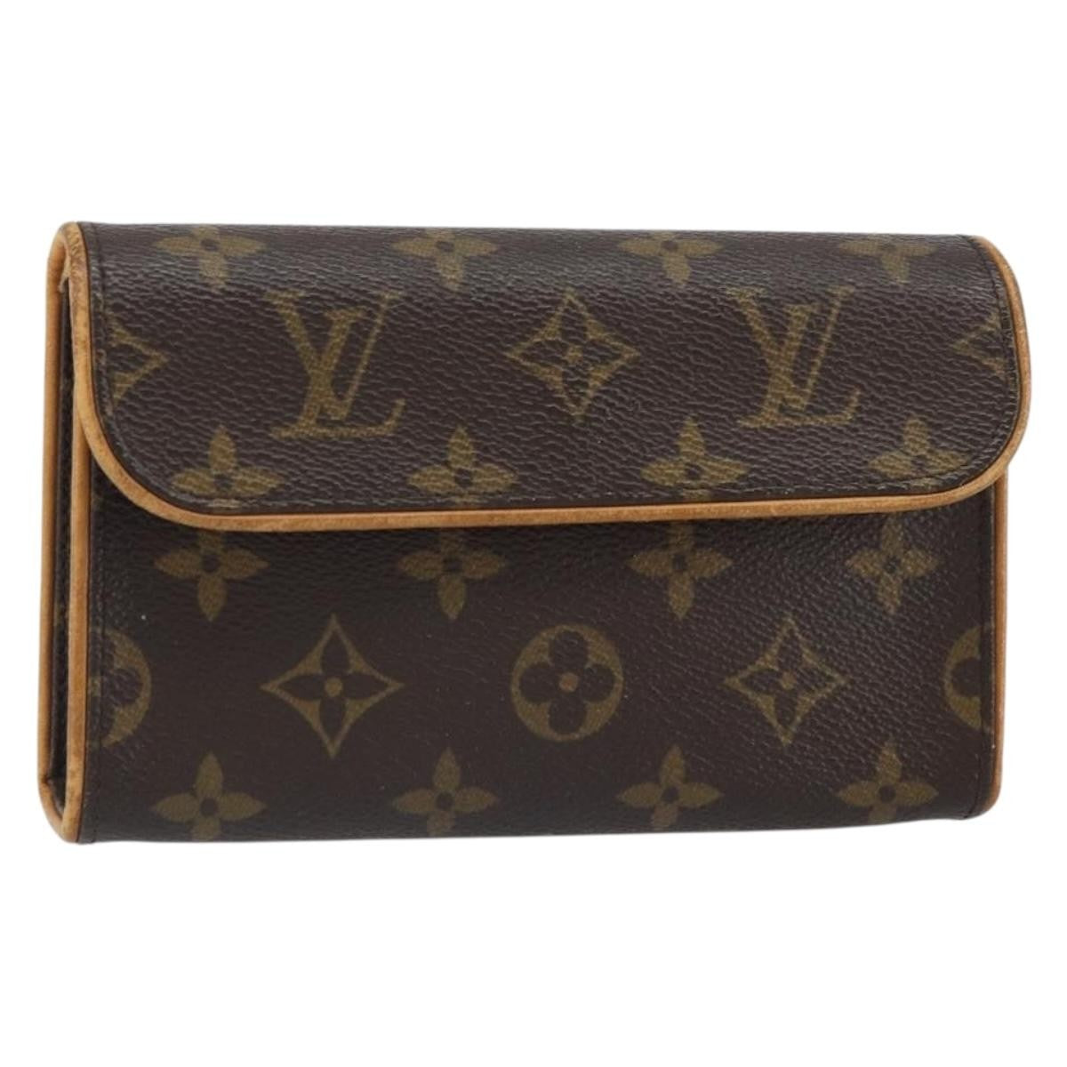 Louis Vuitton Florentine Waist Bag Monogram Canvas, BROWN, CANVAS, Clutche & pouche