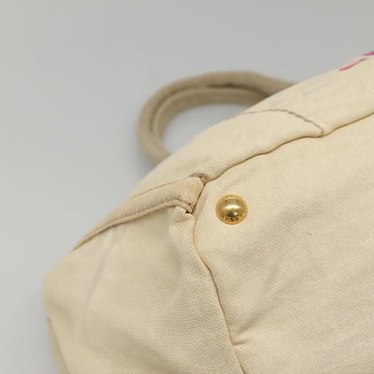 Prada Canapa Convertible Tote Canvas, WHITE, CANVAS, Tote bag