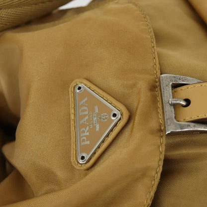 Prada Double Front Pocket Backpack Tessuto, BEIGE, NYLON, Backpack
